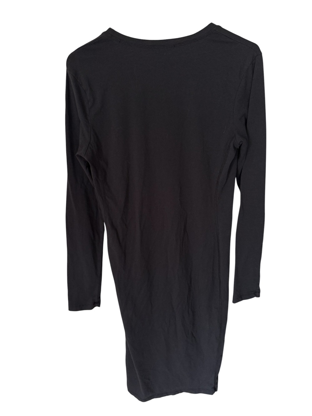 Standard James Perse Deep V-Neck T-Shirt Black Dress Size 3/Large - Picture 6 of 6